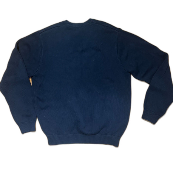 Brandy Melville Navy Crew Neck Oversized Sweater Cotton Blend - Picture 2 of 7